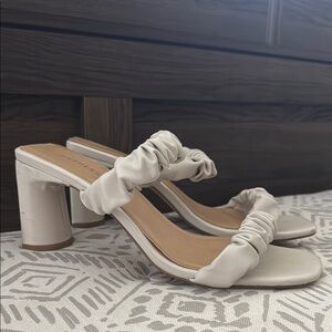 Chic Cream Heeled Sandals